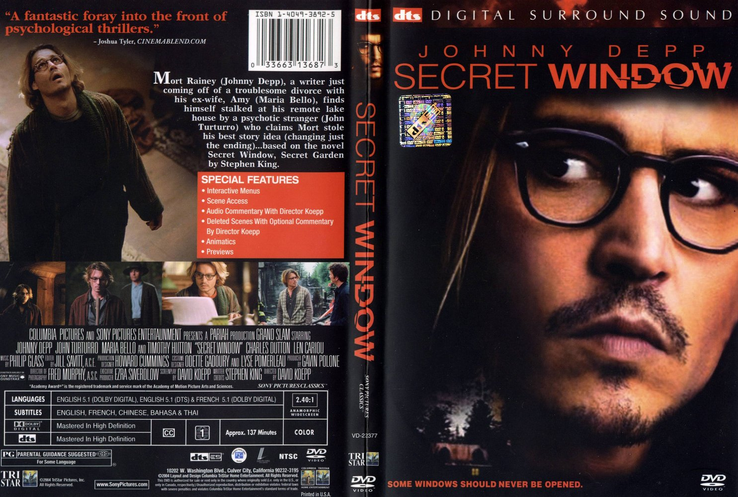 Тайны окно. Тайное окно фильм 2004 Постер. Тайное окно фильм 2004 обложка. Secret Window 2004 Постер. Обложка фильма тайное окно.