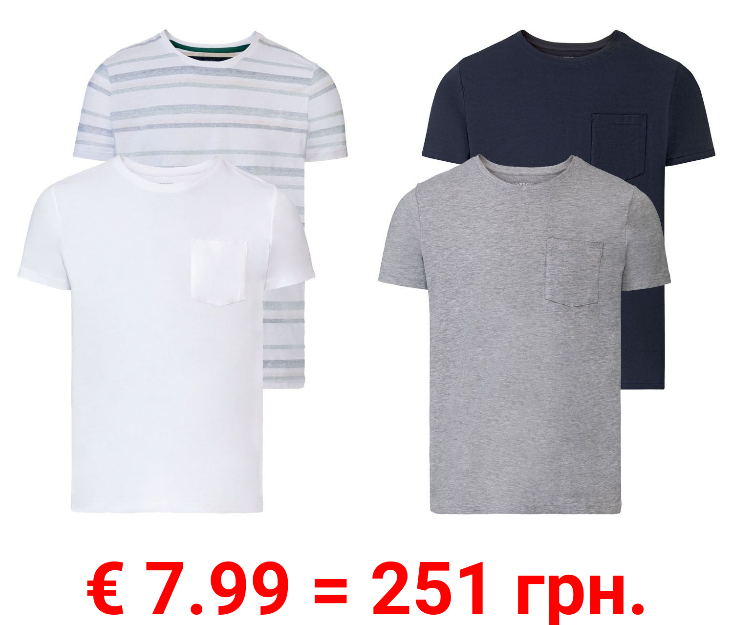LIVERGY® 2 Herren T-Shirts