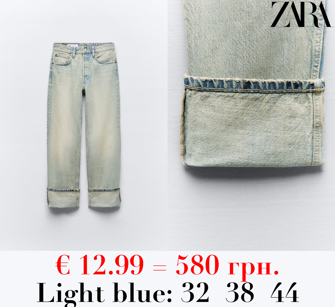 TRF STRAIGHT-LEG MID-RISE JEANS