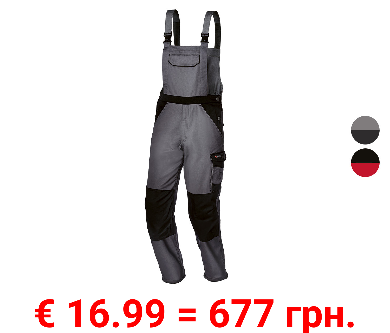 PARKSIDE® Herren Arbeitslatzhose, bequemer, teilelastischer Bund