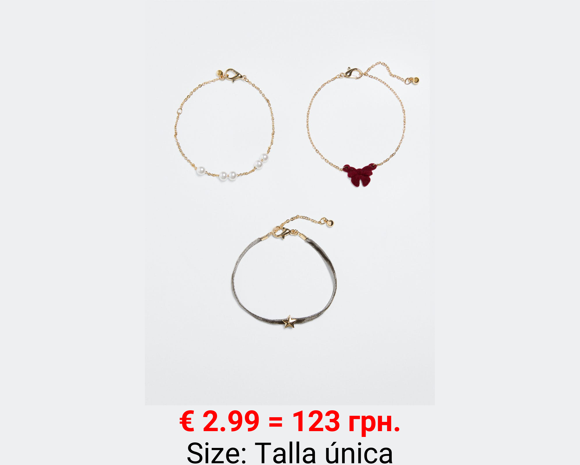 Pack 3 pulseras navideñas