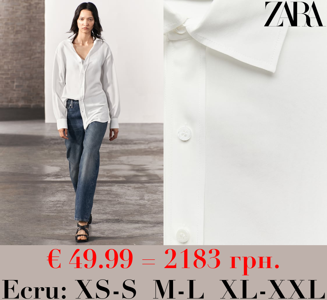 ZW COLLECTION 100% SILK SHIRT