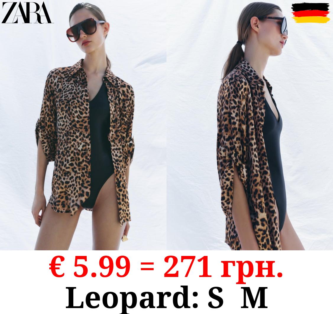 ZW COLLECTION ANIMAL PRINT SHIRT