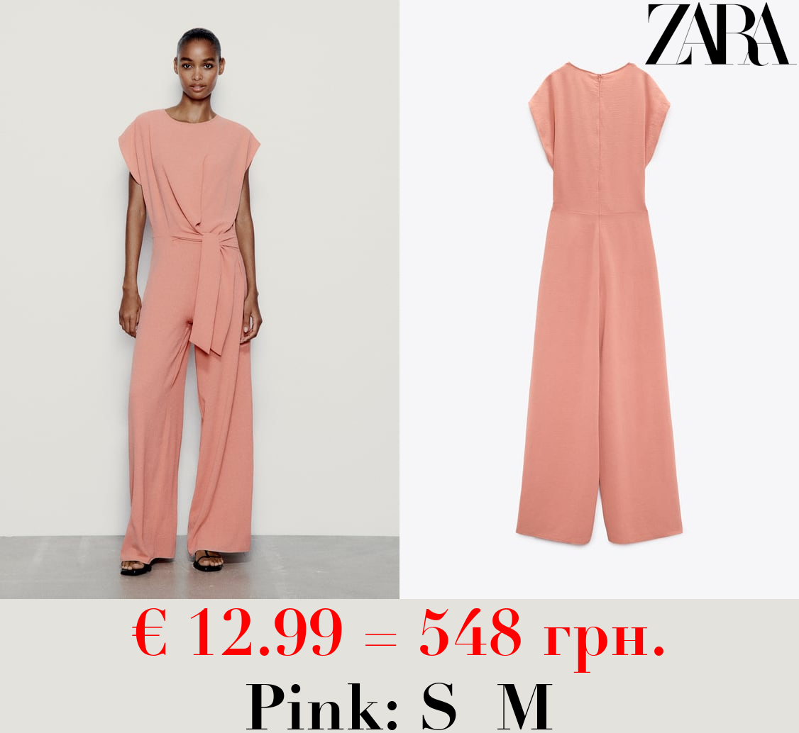 FLOWING JUMPSUIT WITH KNOT
