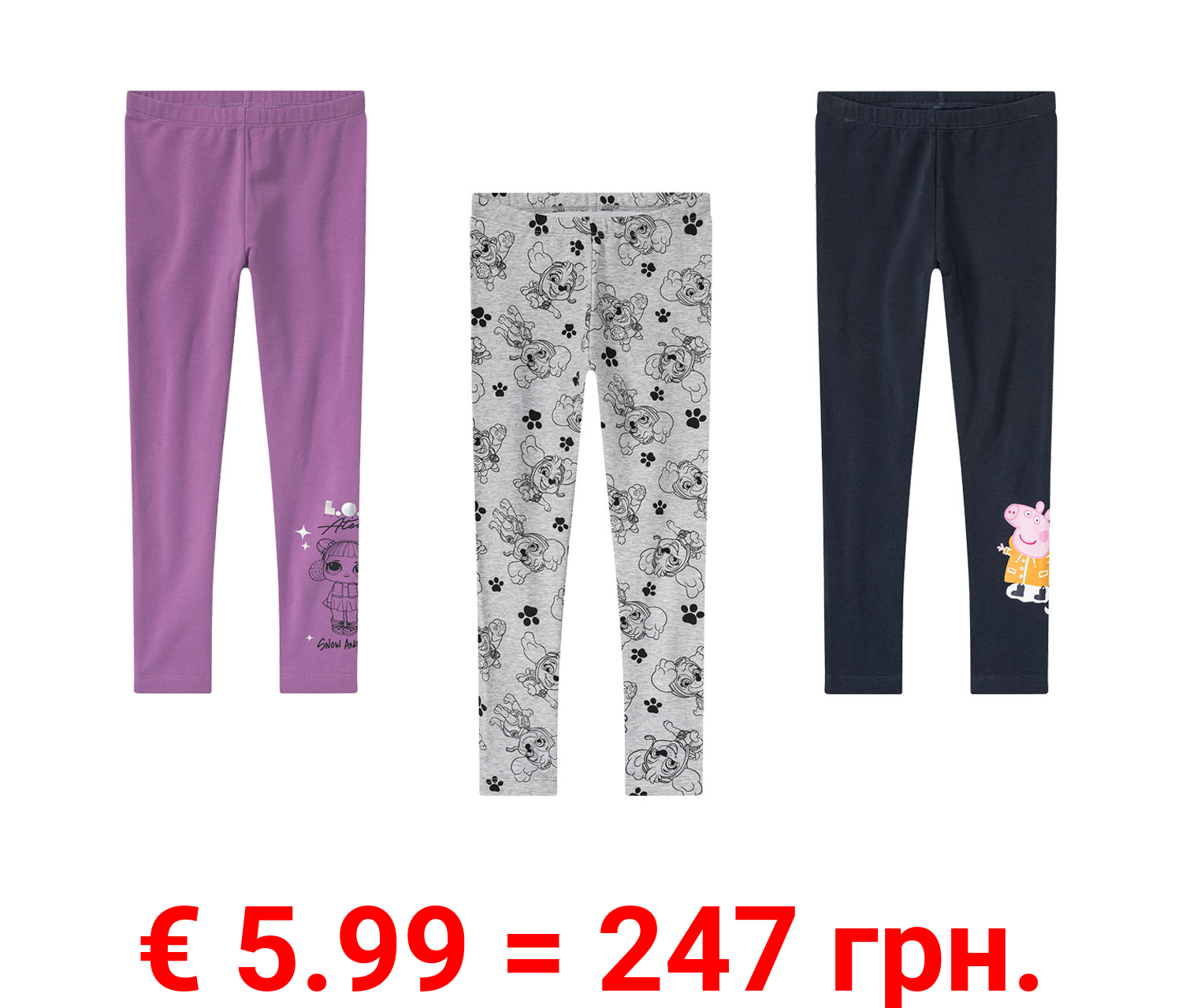 Kinder/Kleinkinder Thermo-Leggings mit hohem Baumwollanteil