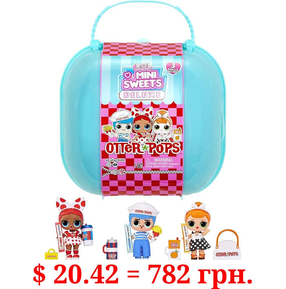 L.O.L. Surprise! Loves Mini Sweets Otter Pops Deluxe Pack with 20+ Surprises, Including 3 Collectible Dolls and Accessories, Holiday Toy, Great Gift Kids Ages 4 5 6+ Years Old(Multi Color)