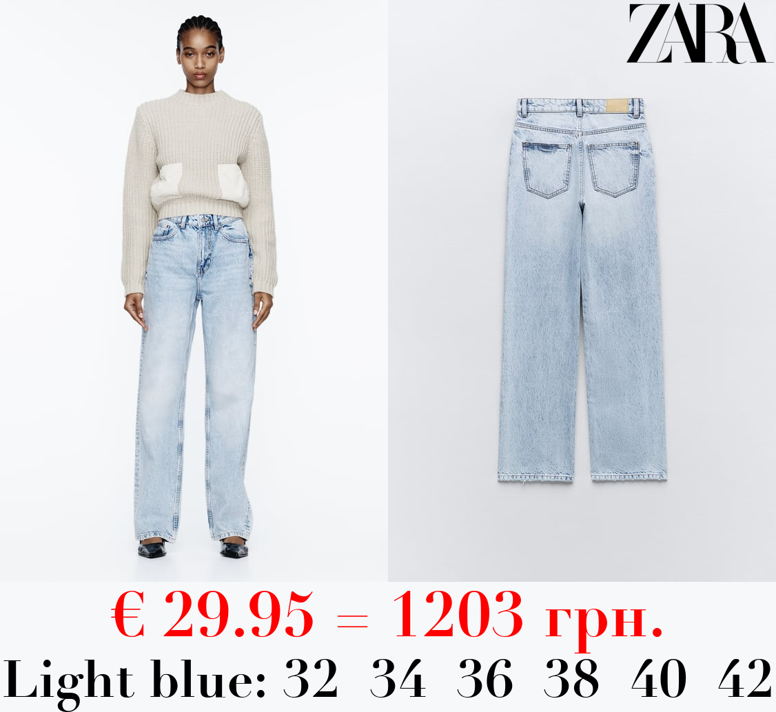 Z1975 STRAIGHT-FIT HIGH-WAIST LONG LENGTH JEANS