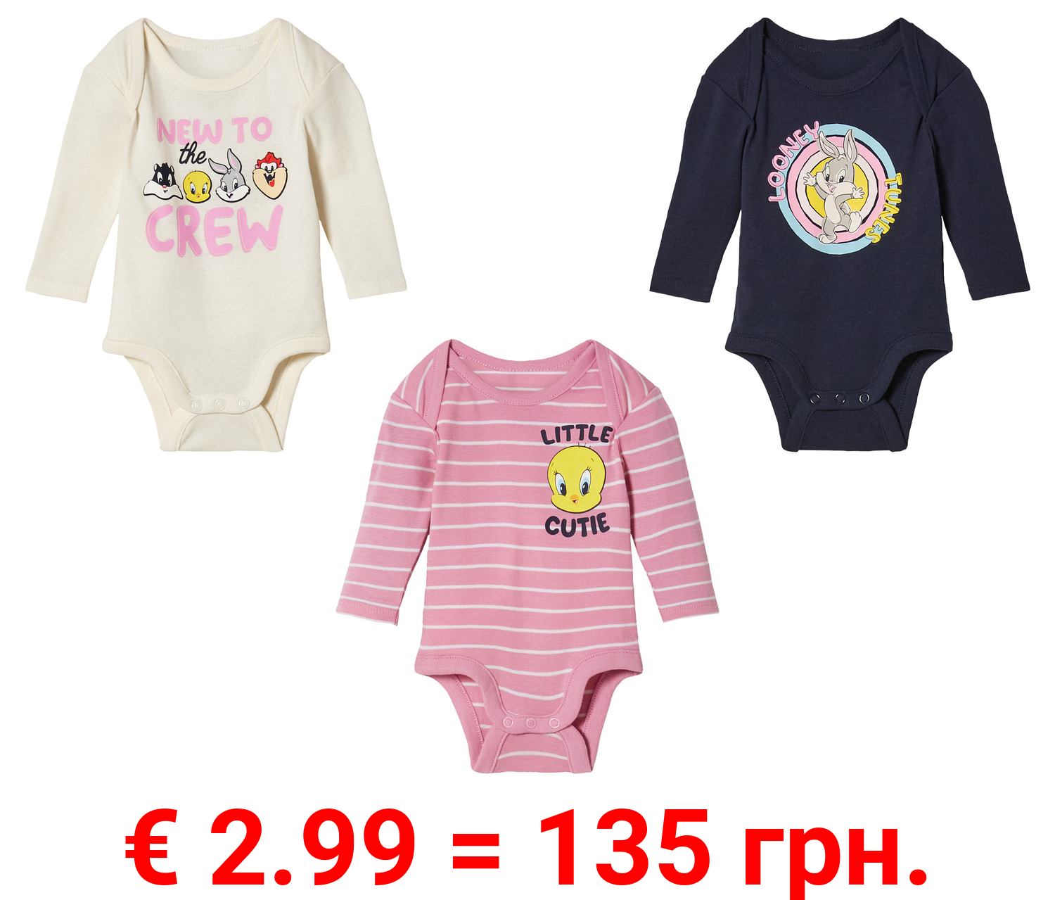 Baby Body mit Looney Tunes-Motiv