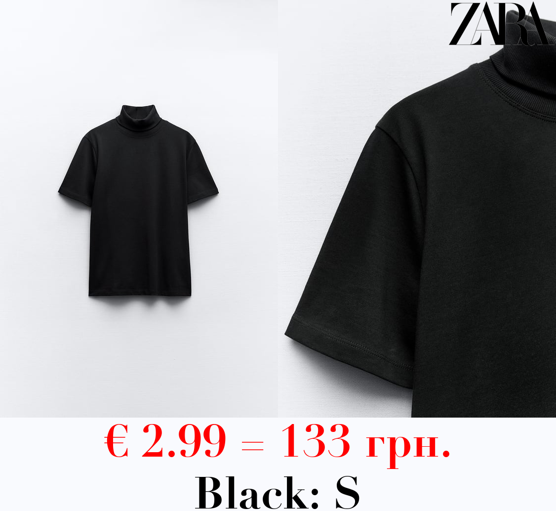 HEAVY COTTON TURTLENECK TOP