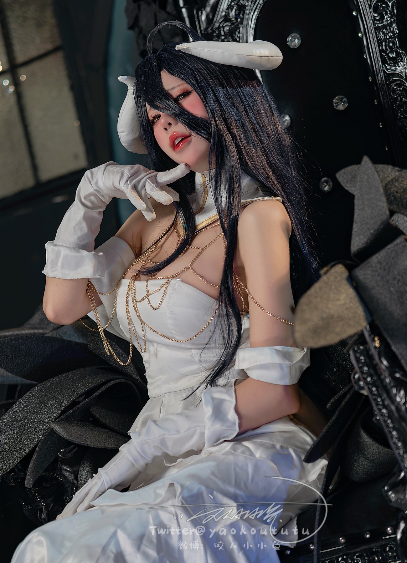 Cosplay 黏黏团子兔 魅魔之耻 雅儿贝德 & Tell Me 12