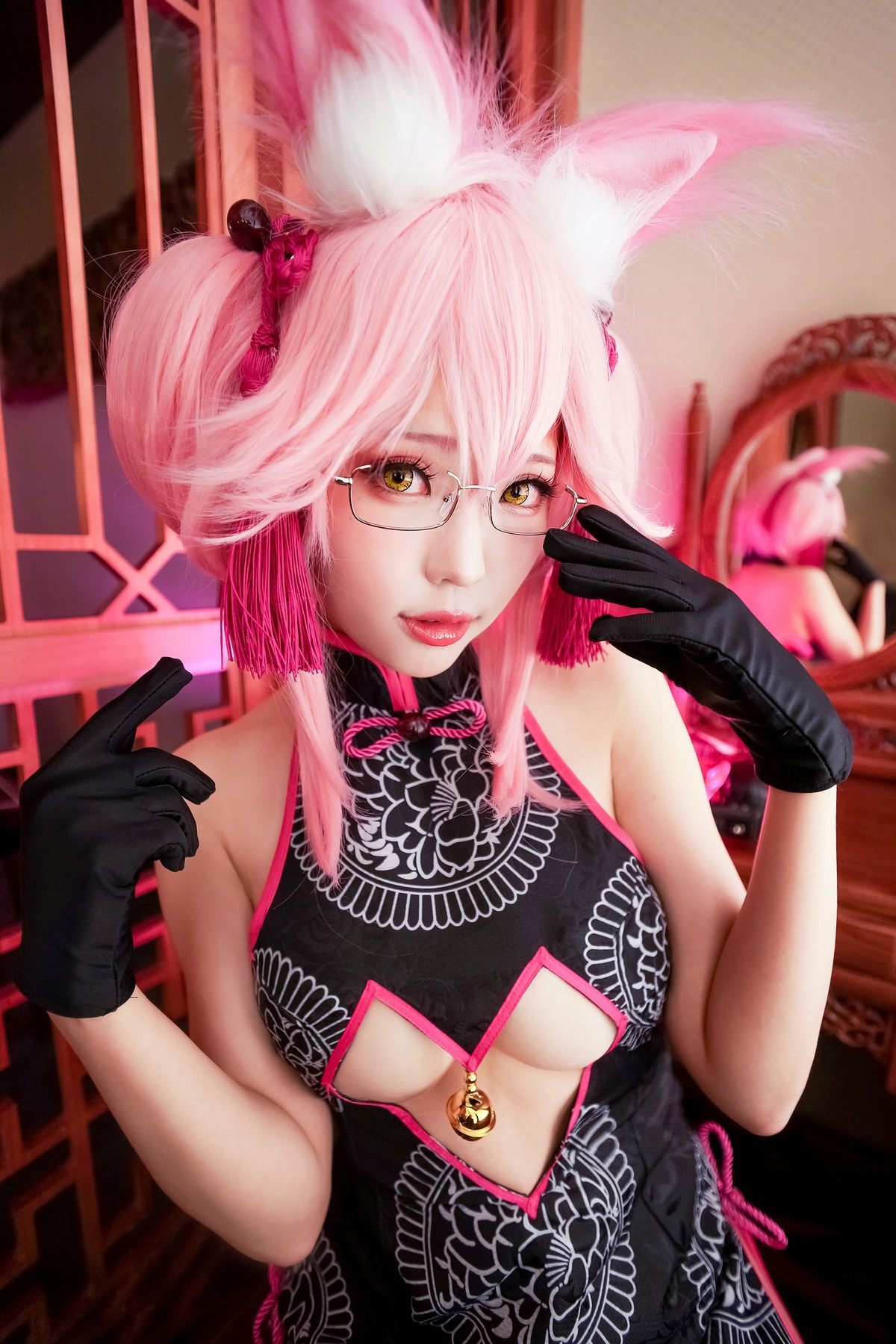 Cosplay ElyEE子 玉藻前旗袍 30