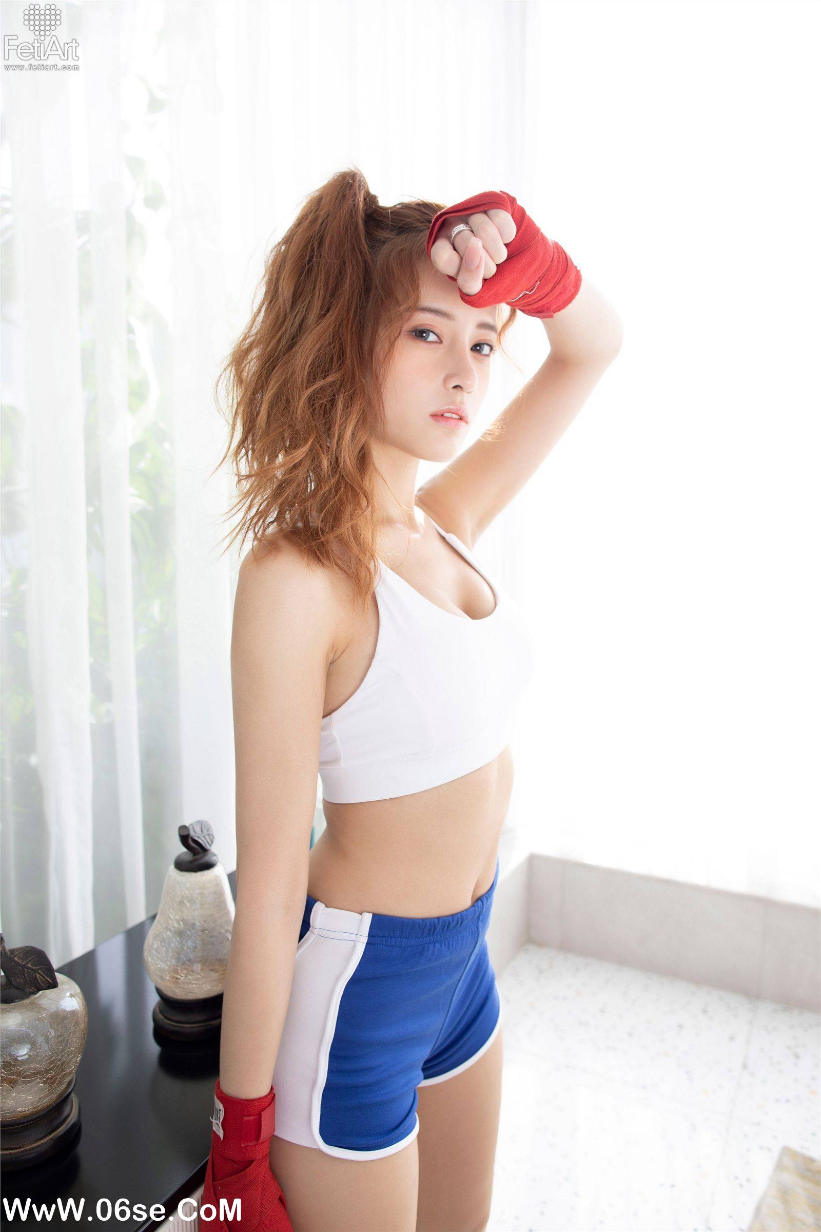 图片[4]-[FetiArt尚物集] NO.00053 Boxing Girl MODEL-Cherry-六色网