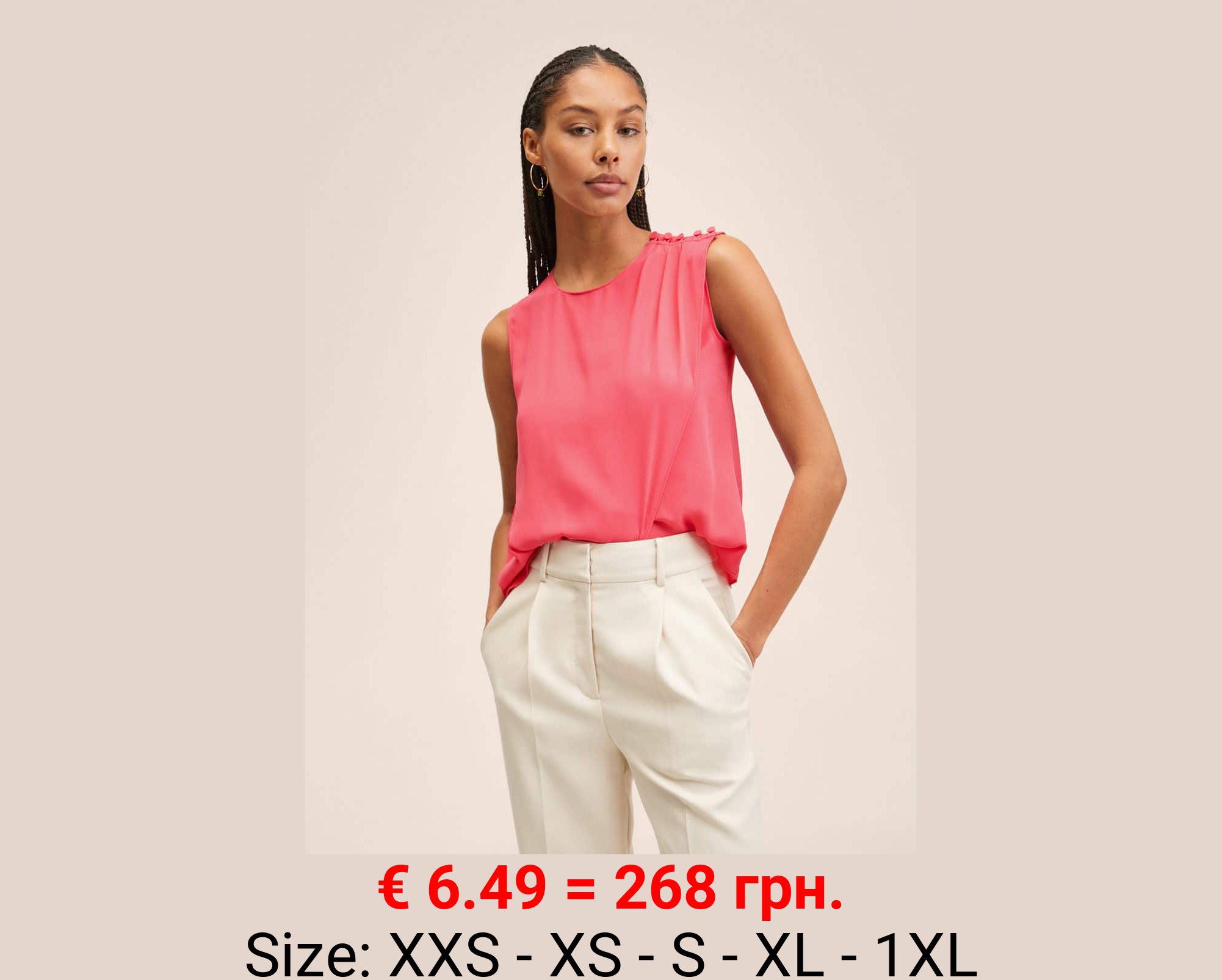 Blusa cruzada botones