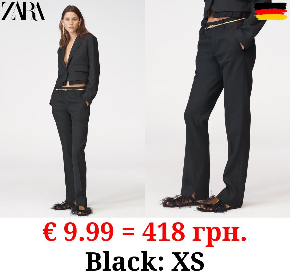 TROUSERS WITH A MASCULINE WAISTBAND - LIMITED EDITION