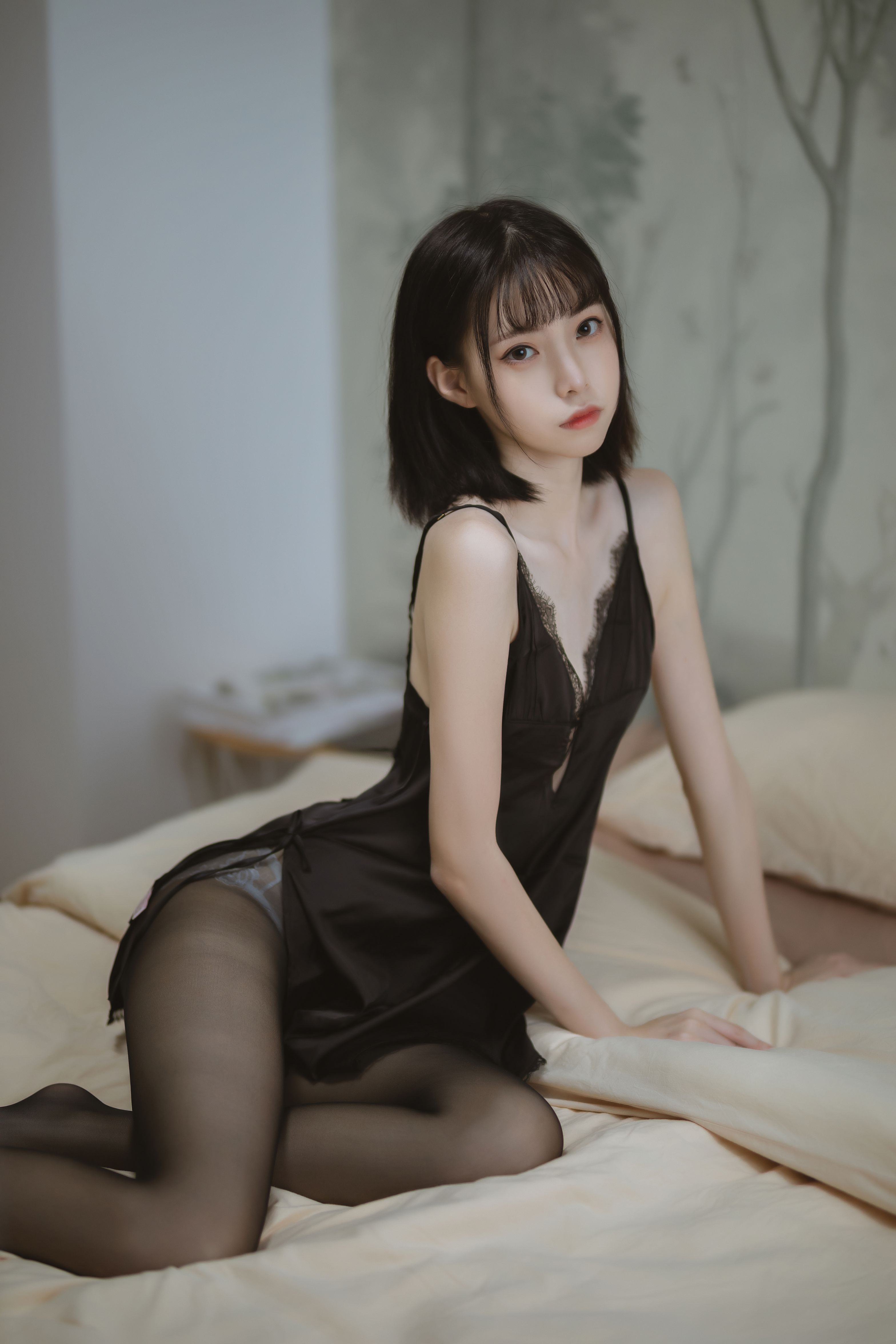 许岚LAN - 黑色蕾丝睡衣 [40P-585MB] 35