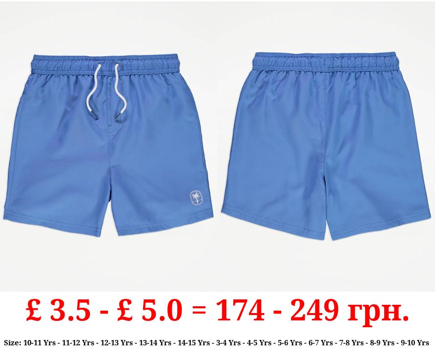 Blue Palm Tree Swim Shorts