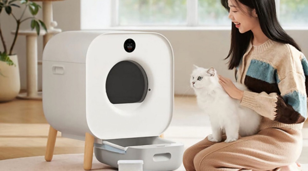 Умный лоток для кошек Xiaomi Xiaowan Intelligent Automatic Cat Litter Box -  MiHome.Uz