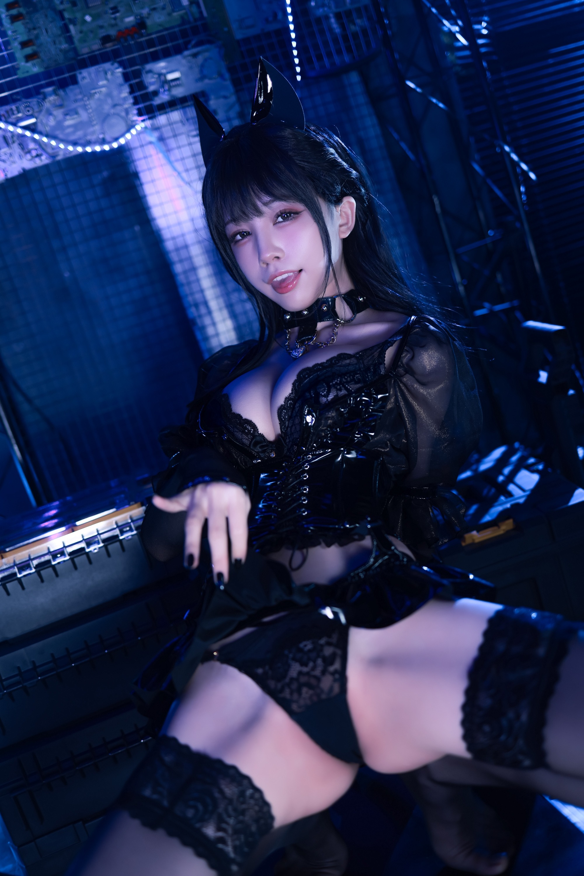 水淼Aqua - NO.94 猫咪女郎-黑色猫猫 [59P-152MB] 8