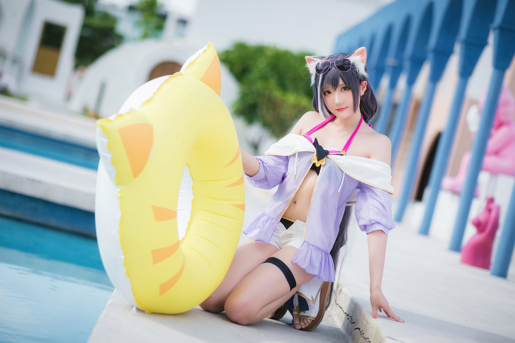 Cosplay 瓜希酱 公主连结 凯露夏日 Kyaru 20