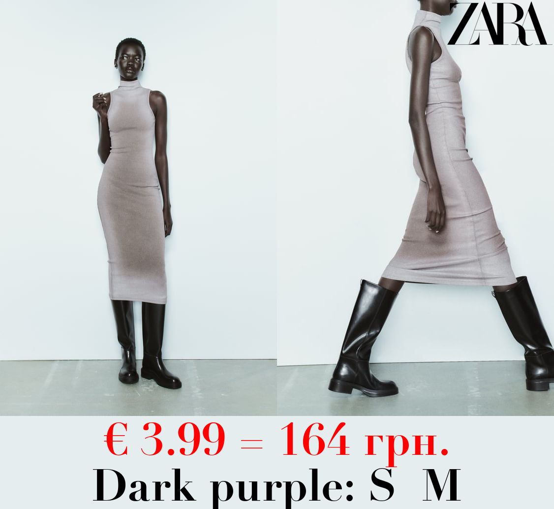 FADED SPRAY-EFFECT DRESS