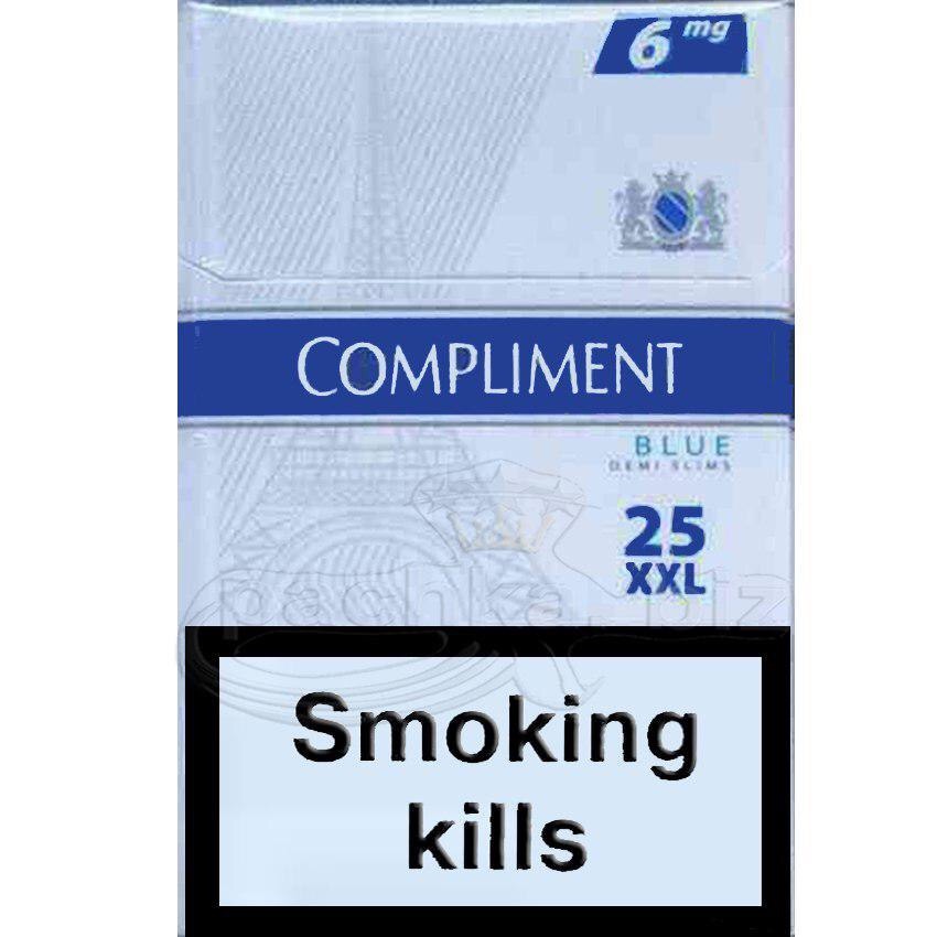 Купить сигареты наложенным. Сигареты compliment Blue. Комплимент синий сигареты. Сигареты комплимент 1. Сигареты compliment super Slims 5.