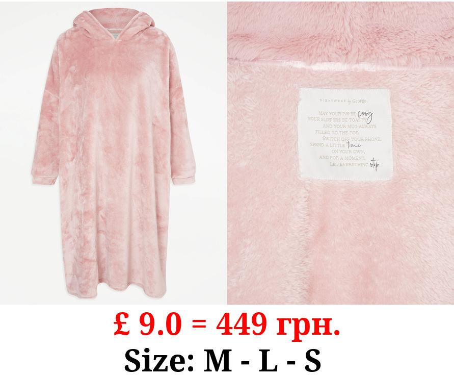 Pink Plush Fleece Snuggle Hoodie