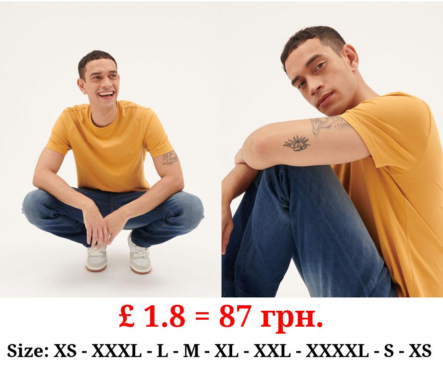 Orange Crew Neck T-Shirt