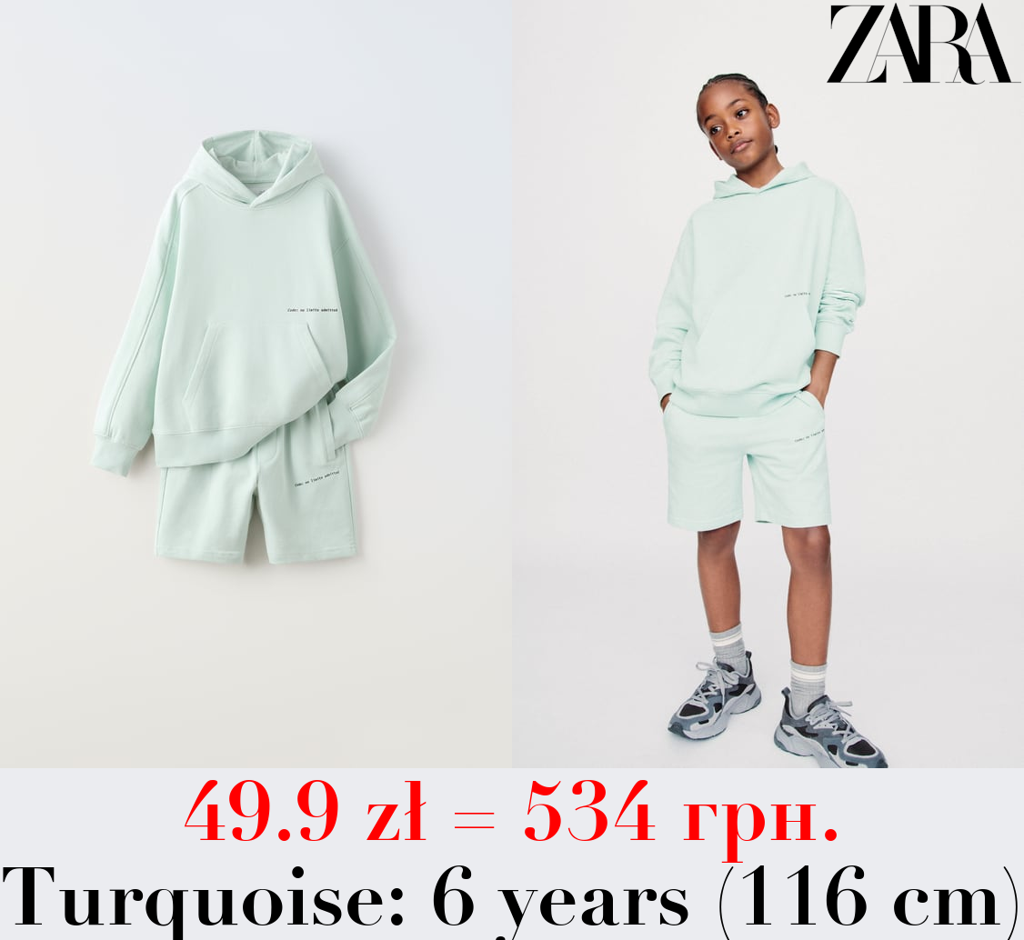 PLUSH HOODIE AND BERMUDA SHORTS CO-ORD