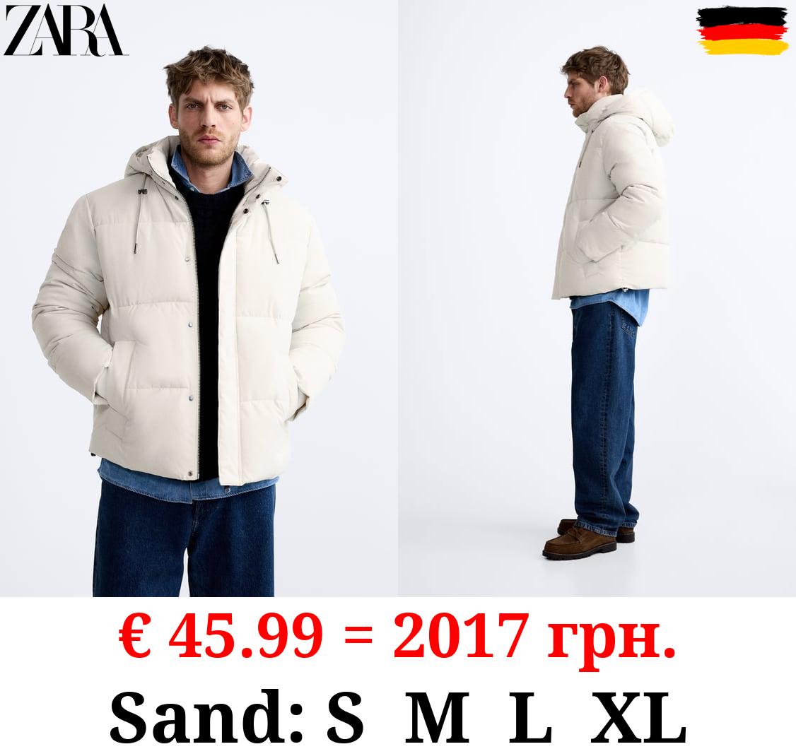 HOODED PUFFER JACKET