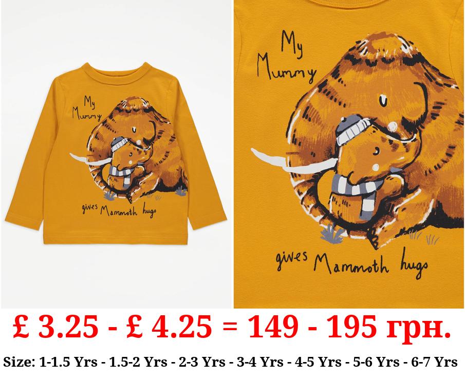 Ochre Mammoth Mummy Hugs Long Sleeve Top