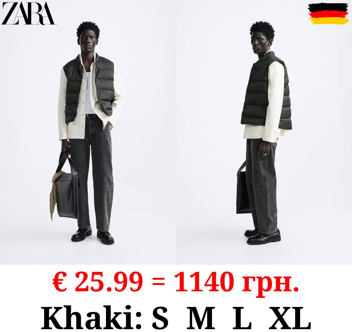 100% FEATHER DOWN PUFFER GILET