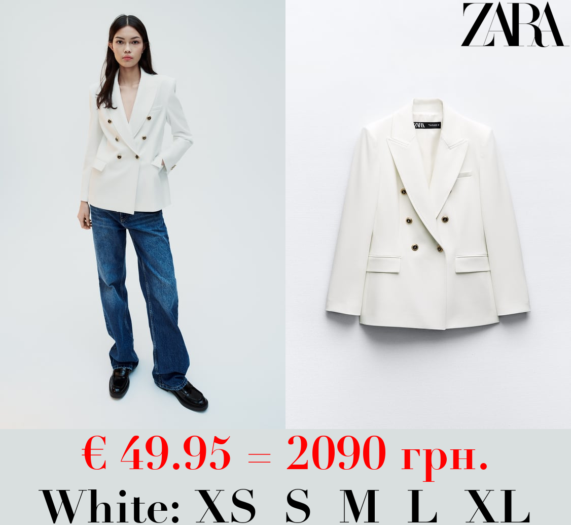 TAILORED DOUBLE-BREASTED BLAZER