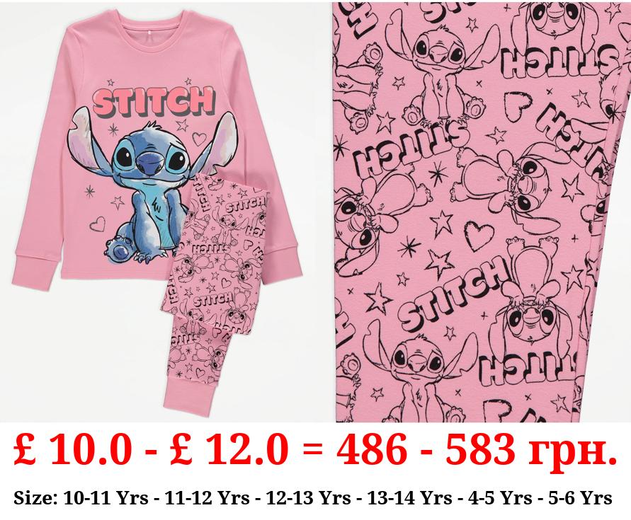 Disney Lilo & Stitch Pink Long Sleeve Pyjamas
