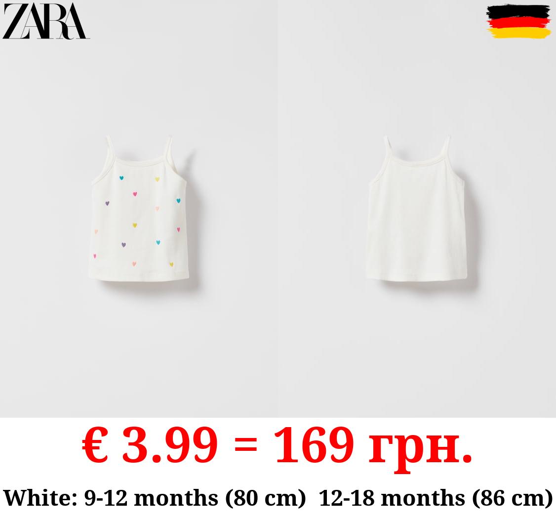 RIBBED T-SHIRT WITH EMBROIDERY