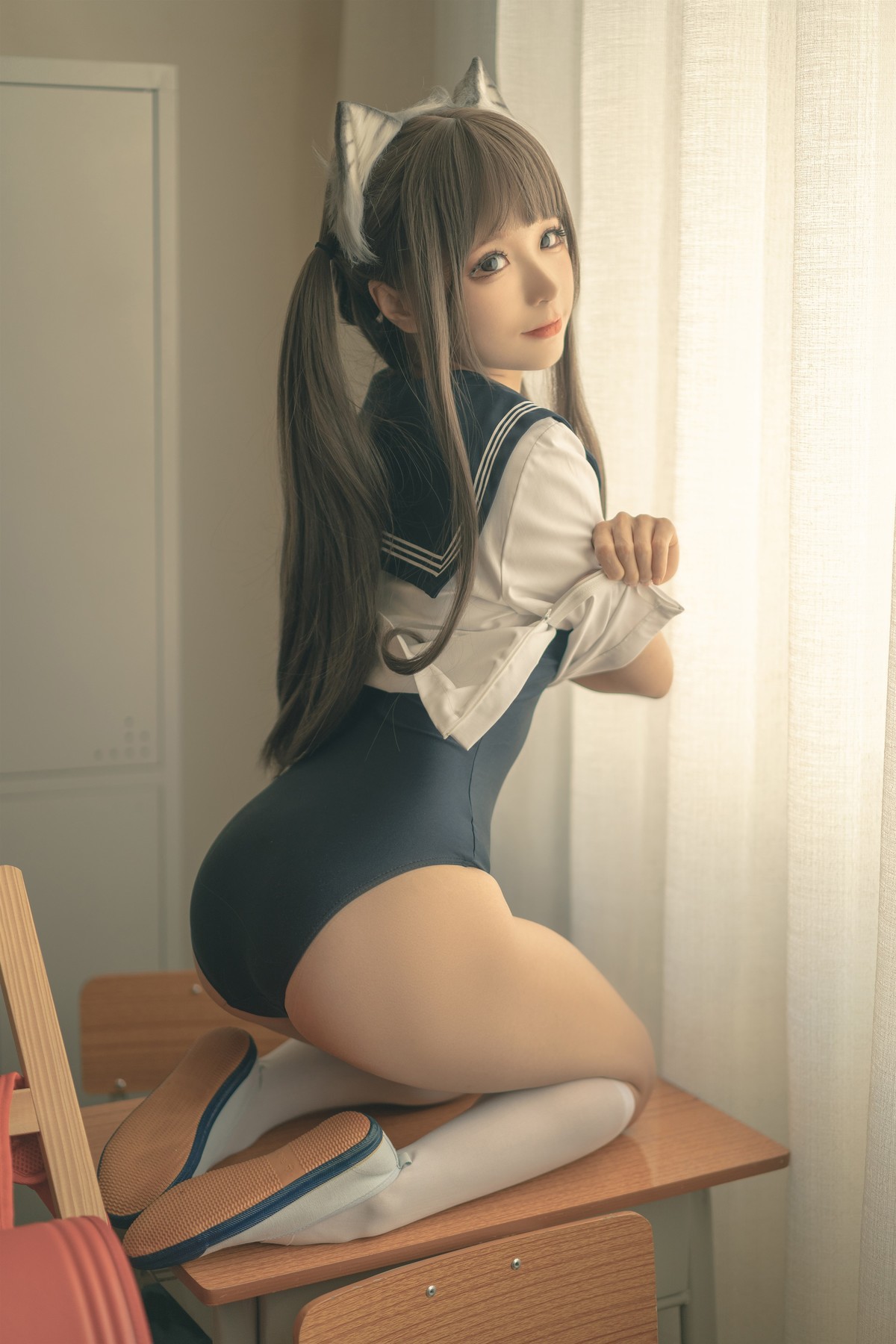 蠢沫沫 Cosplay 放学后 20