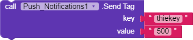 kodular send tag