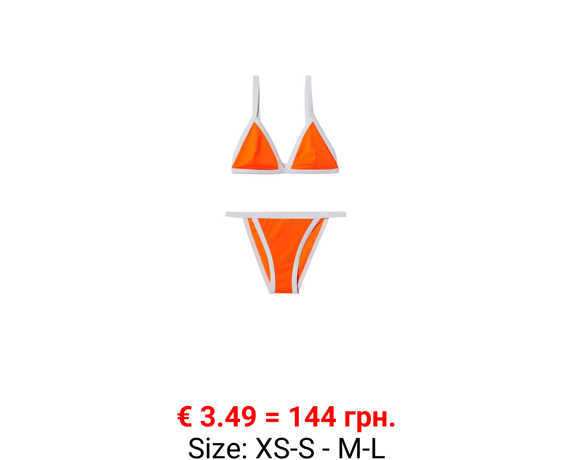 Bikini costuras contraste