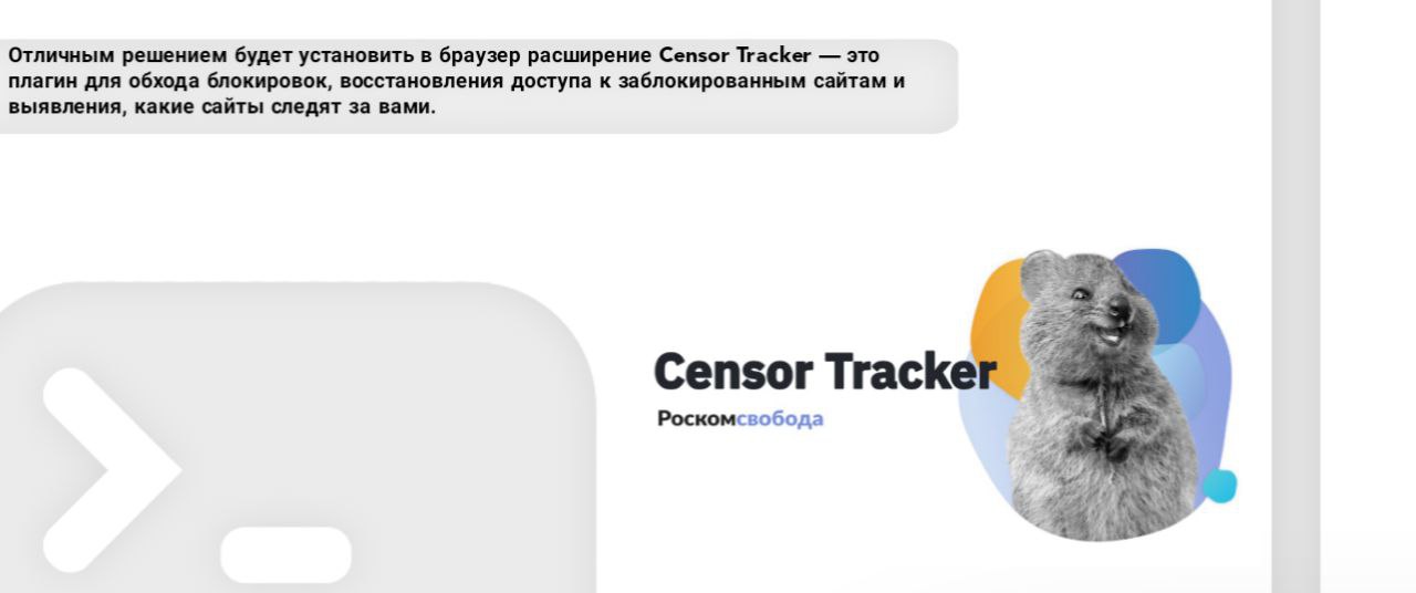 Расширение censor tracker