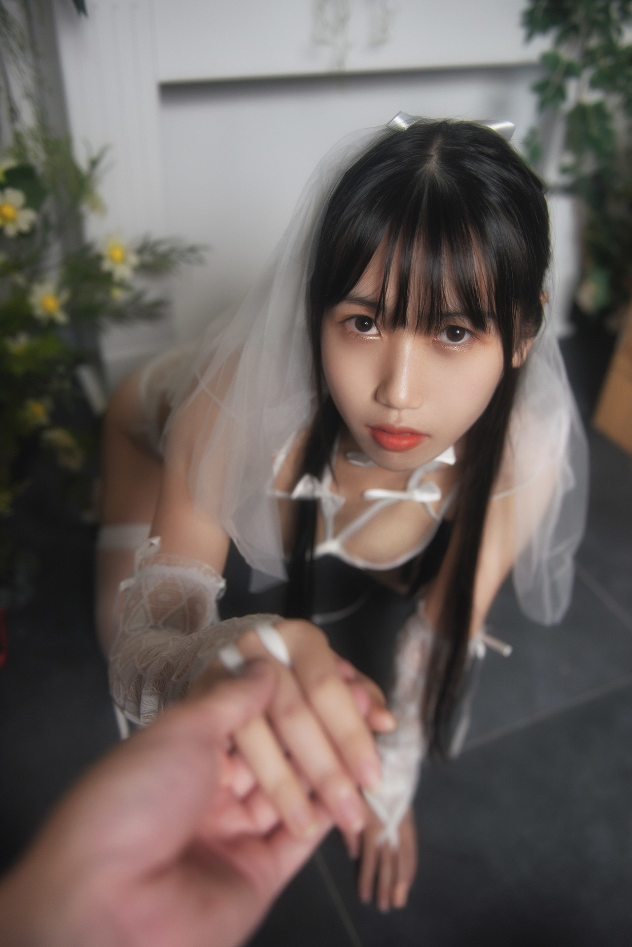 [不呆猫] 白色情趣婚纱 23