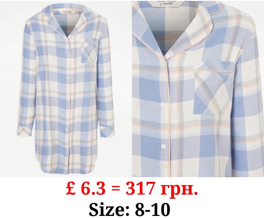 Blue Checked Nightshirt