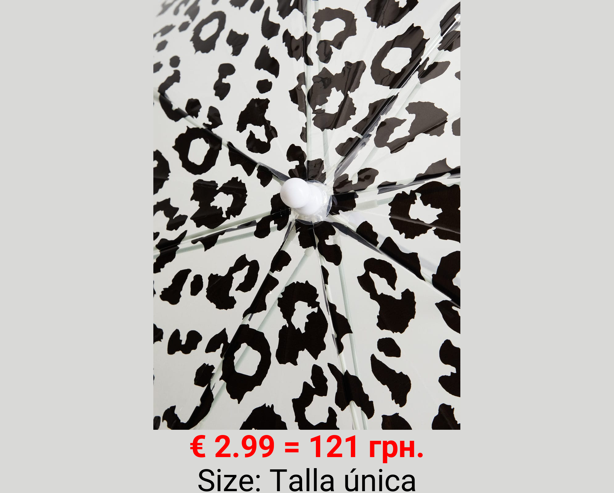 Paraguas estampado leopardo