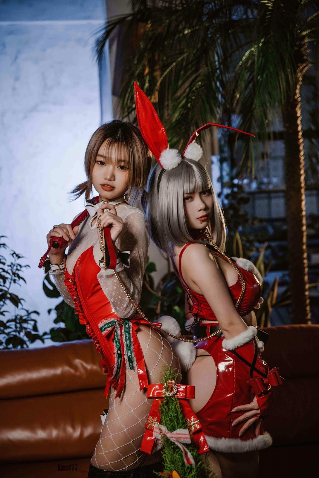 Cosplay 柒柒要乖哦 圣诞双兔 2