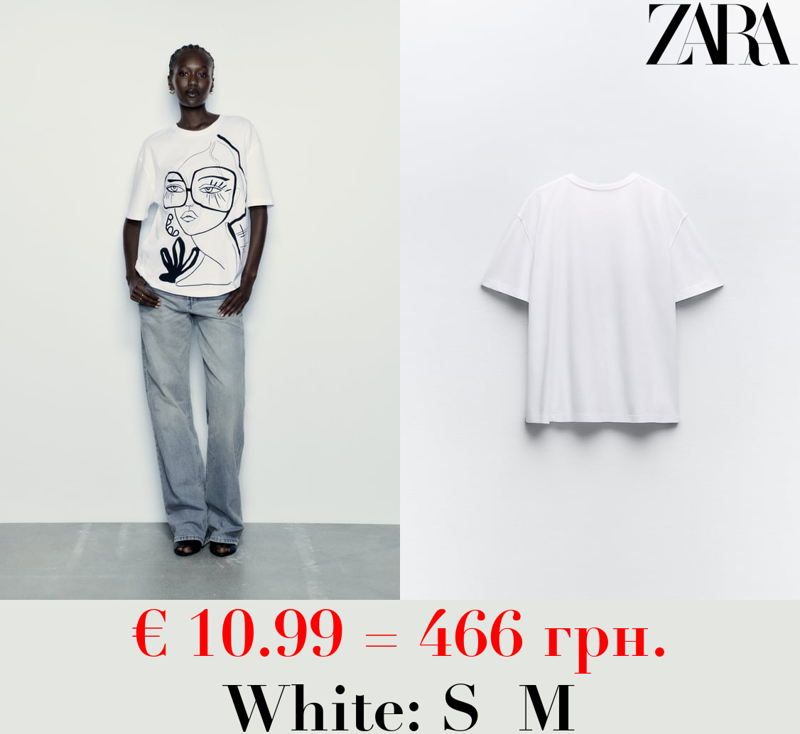 EMBROIDERED GIRL T-SHIRT