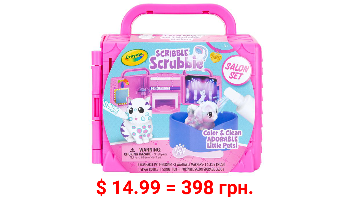 Crayola Scribble Scrubbie Pets Salon Set, Child, Unisex
