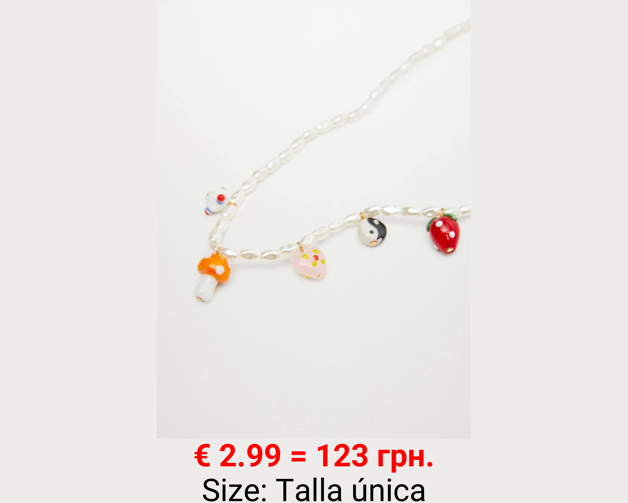 Collar abalorios combinados