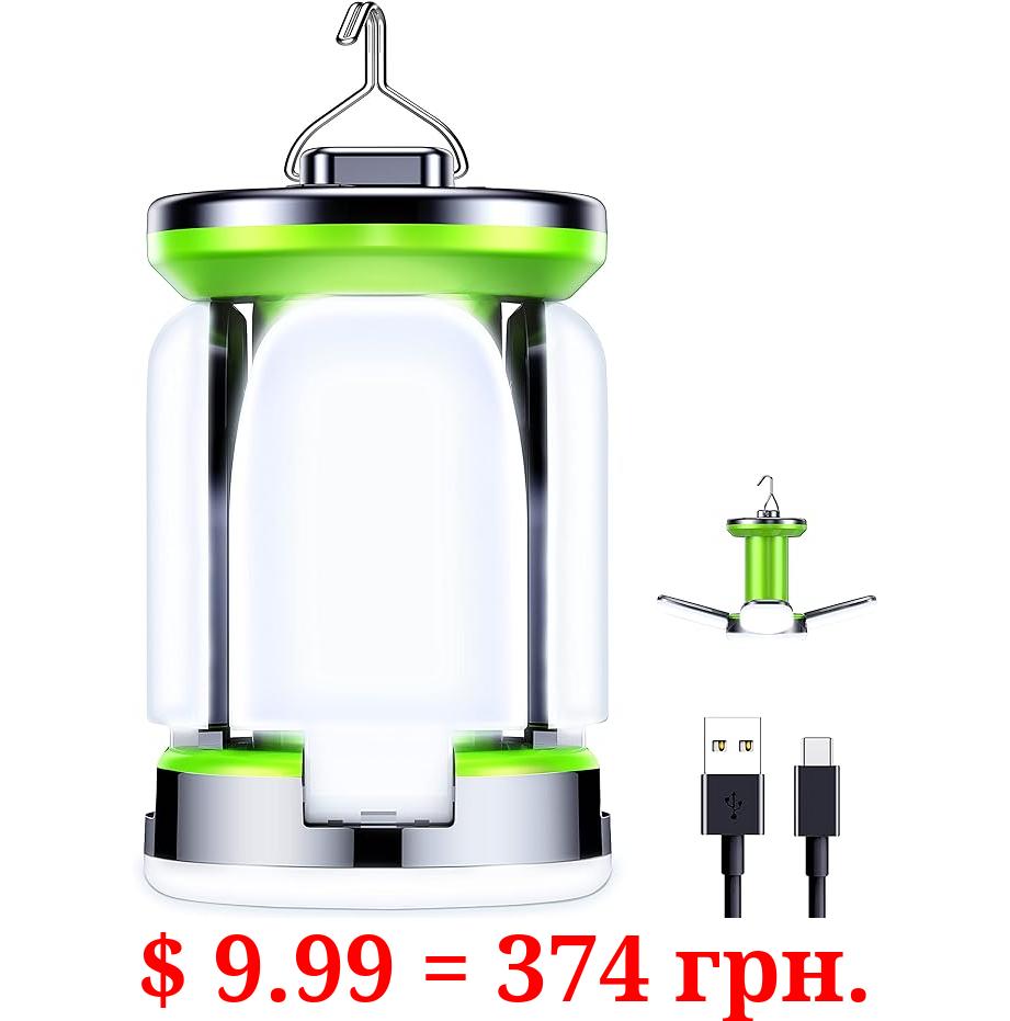Camping Lantern Rechargeable , Alpswolf Camping Flashlight 4000 Capacity  Power Bank,6 Modes, IPX4 Waterproof, Led Lantern Camping, Hiking, Outdoor