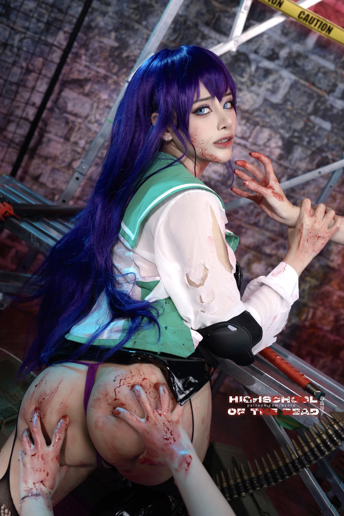 Cosplay 日本性感萝莉Byoru Saeko Busujima 29