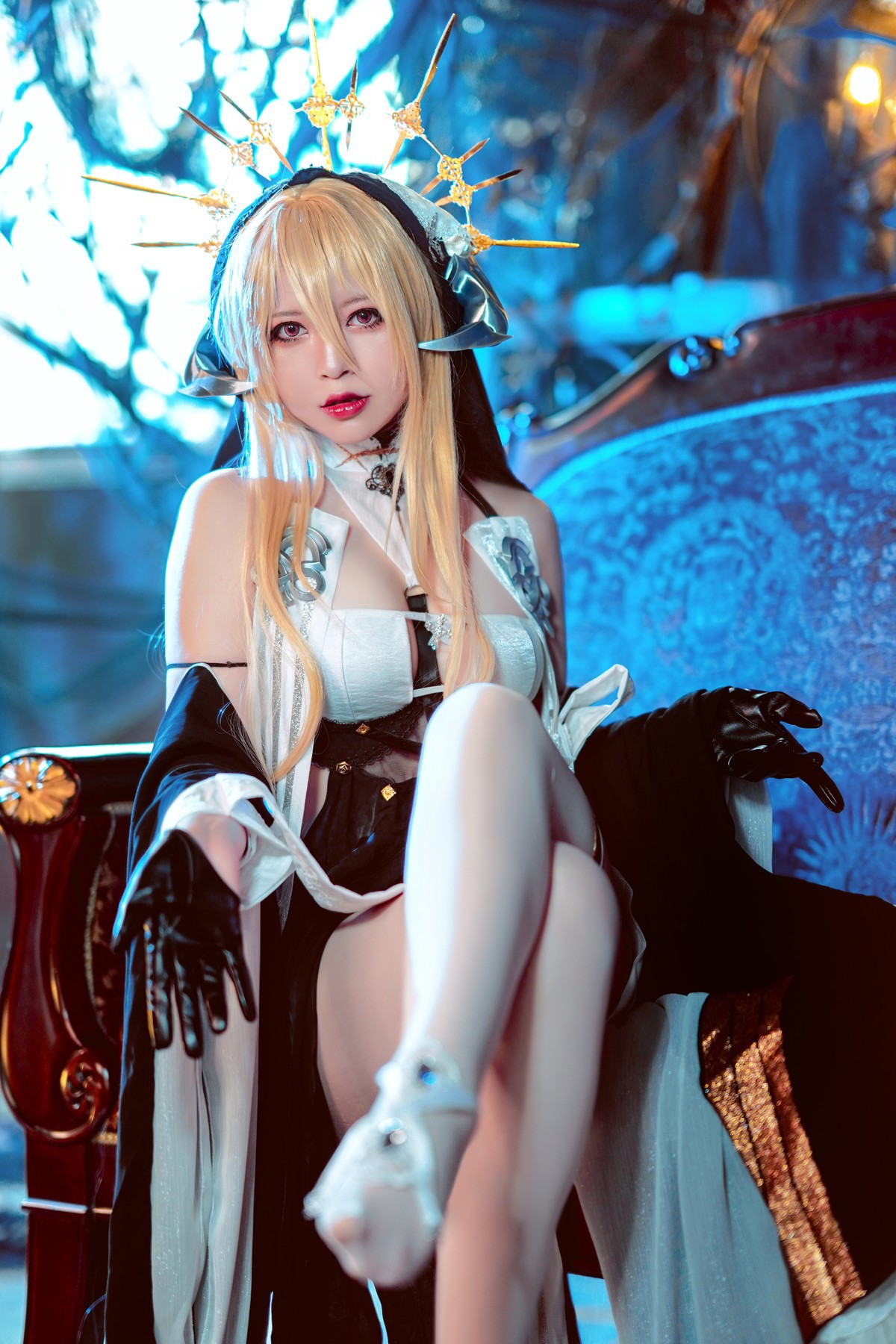 Cosplay 半半子Banbanko インプラカブル 修道女 14