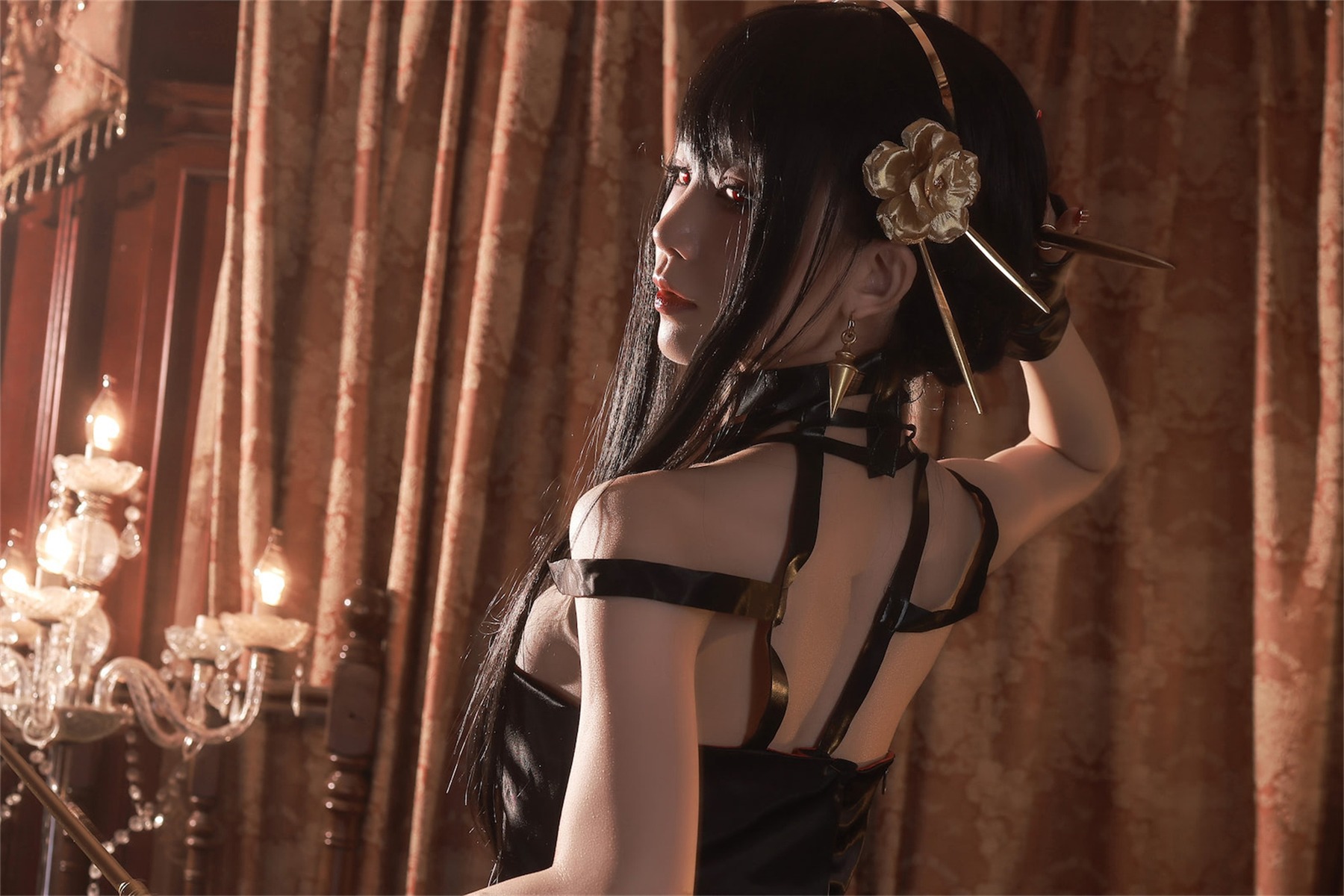 水淼aqua Cosplay 约尔黑礼服 9