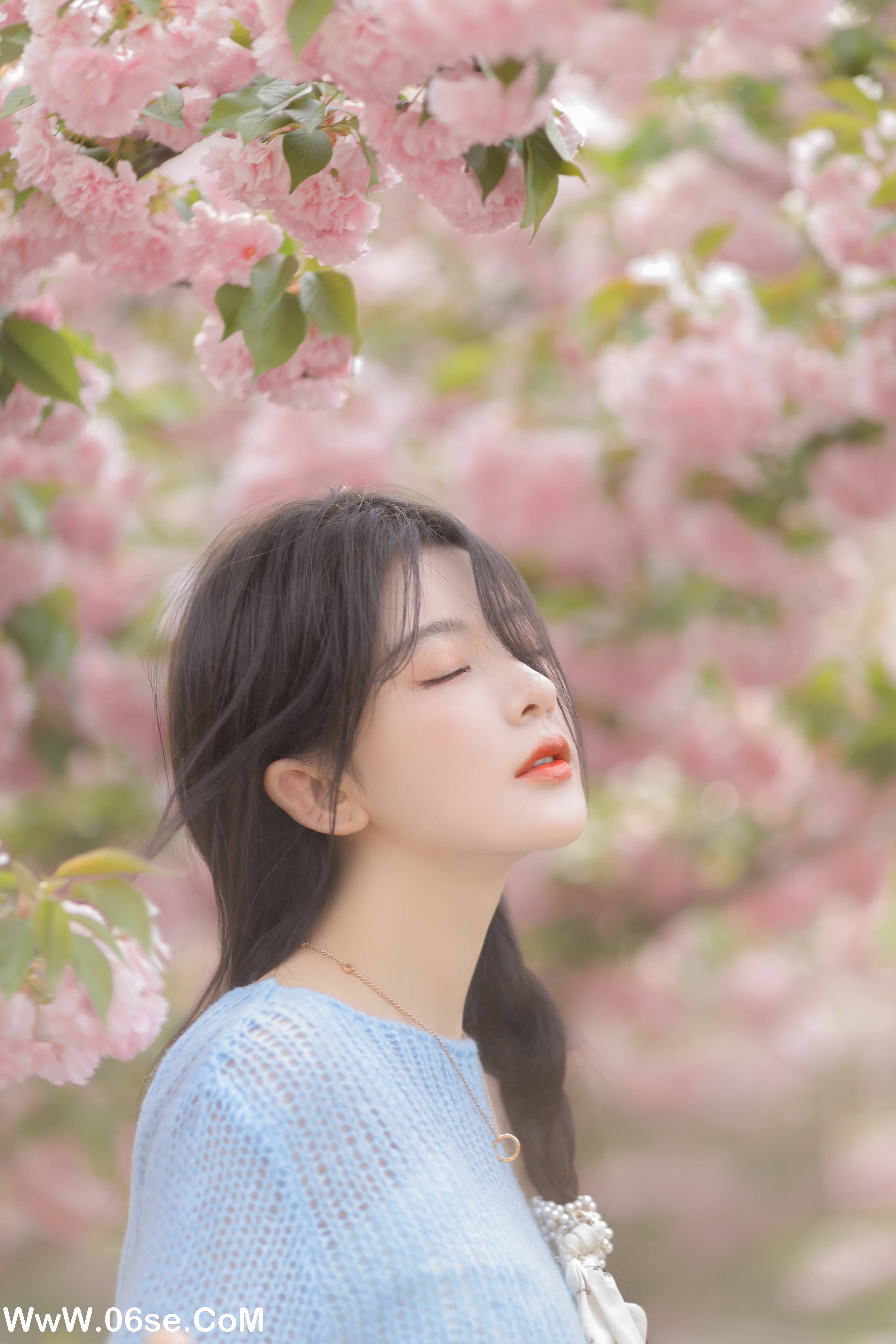 图片[14]-[YITUYU艺图语]2022.06.22 粉蓝晚樱 杨伊墨[29P-121.6M]-六色网